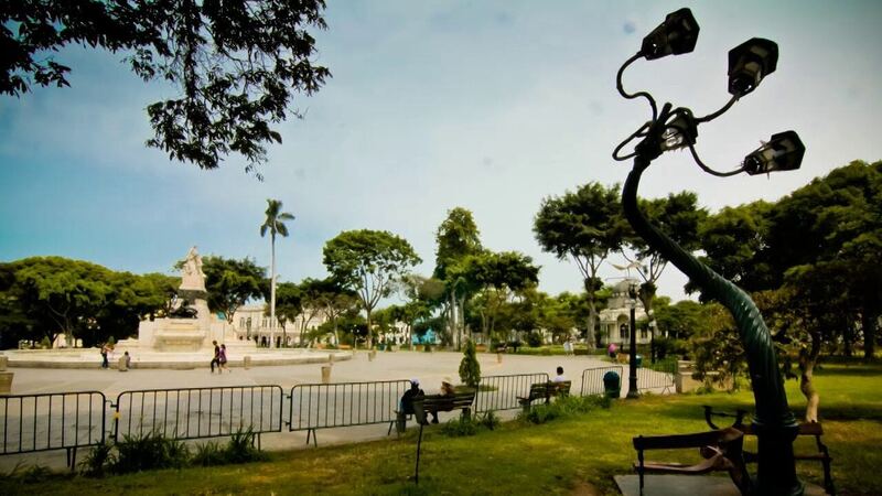 The waterfront park